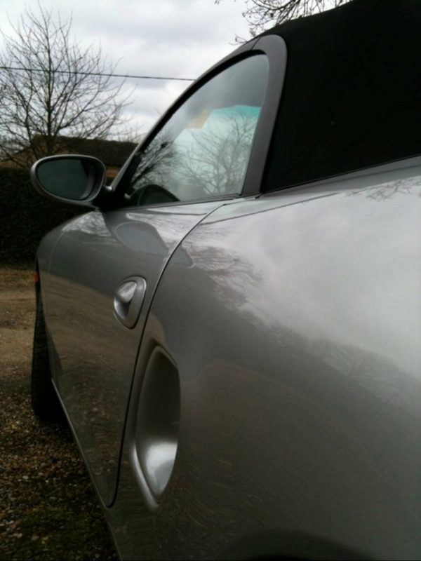 Porsche Boxster Convertible paintless dent removal