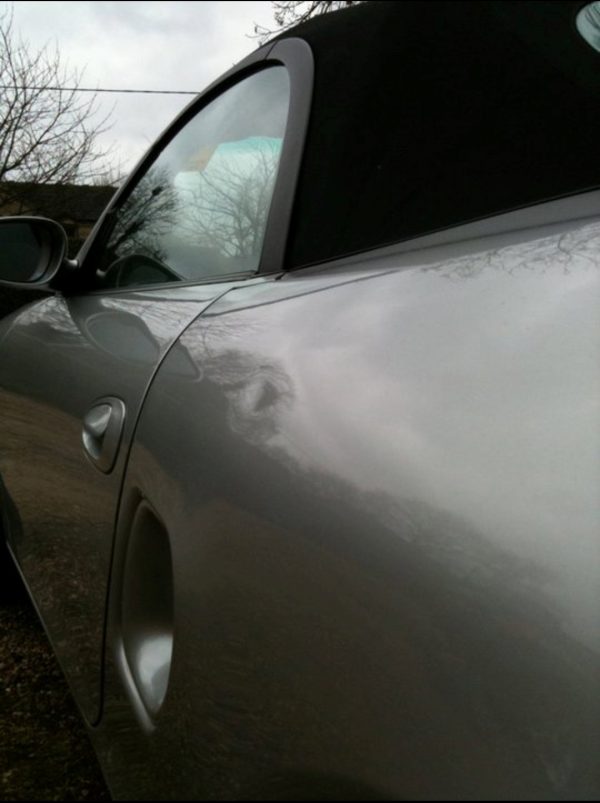Porsche Boxster Convertible paintless dent removal